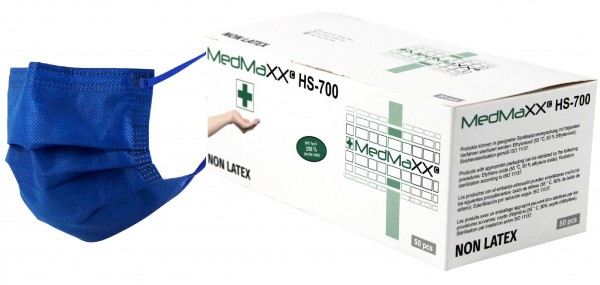 MedMaXX HS-700K-BL medizinische Kinder OP Maske EN14683 blau 50 Stück