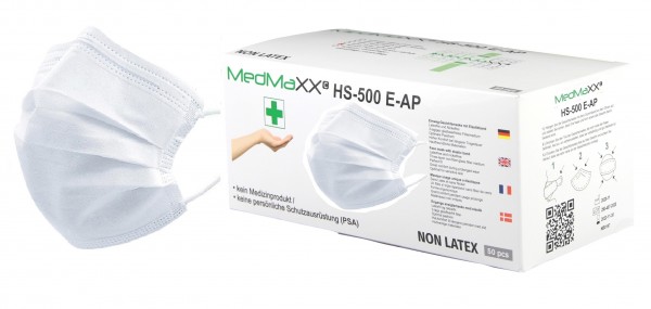 MedMaXX HS-500E-WE 3-lagige Community Gesichtsmasken weiß 50 Stück