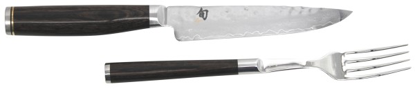KAI Shun Premier Tim Mälzer Gabel &amp; Steakmesser Besteck-Set 3 tlg. TDM-0907