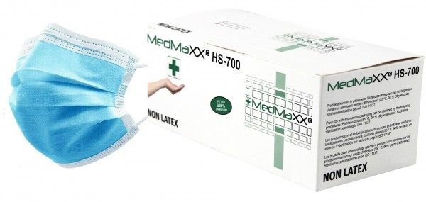MedMaXX HS-700K-HB medizinische Kinder OP Maske EN 14683 hellblau 30 Stück