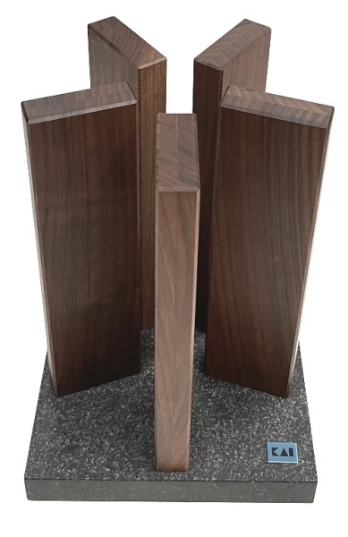 KAI Messerblock aus Stonehenge Walnuss für 10 Messer STH-4